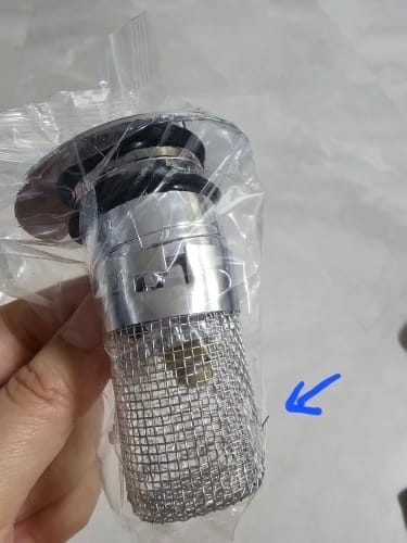 Customer photo review of Calviro SafeCatch™ Wastafelstop