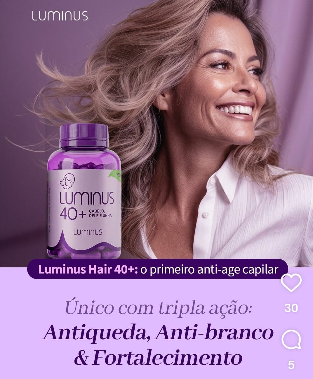Customer photo review of Luminus Hair 40+