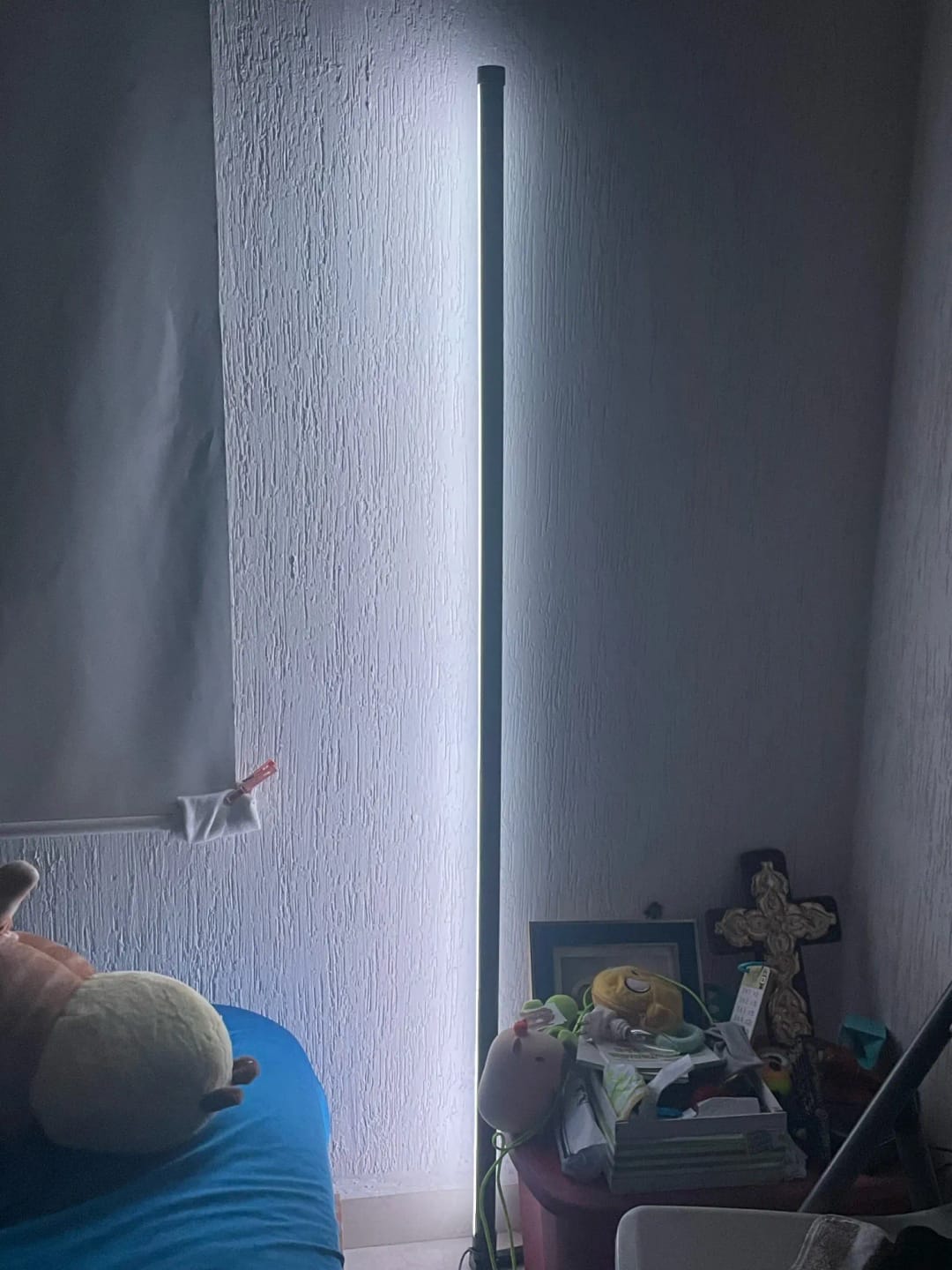 Customer photo review of Nordic Inspired Multicolor LED Floor Lamp With Remote Dimmer