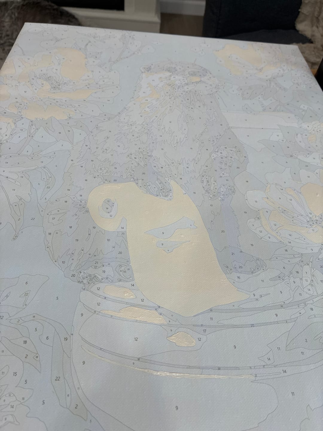 Customer photo review of Otter the helper | Paint by Number