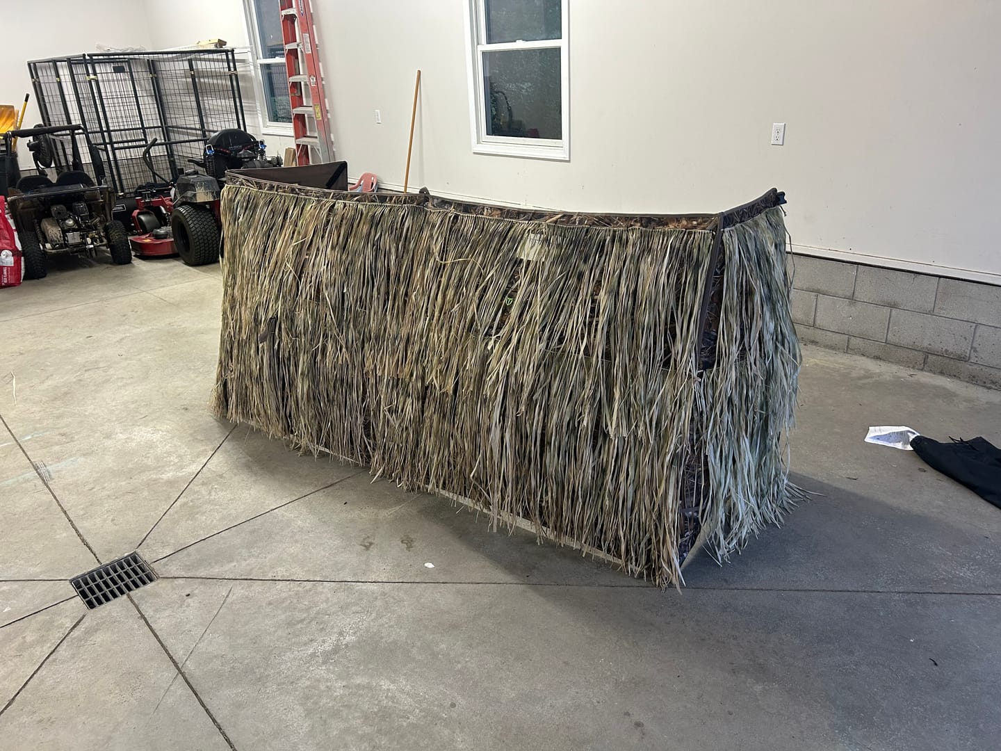 Customer photo review of Modular Panel Hunting Blind | A-Frame Pop Up Duck & Goose Blinds | Portable 3-4 Person Waterfowl Ground Blind Camo