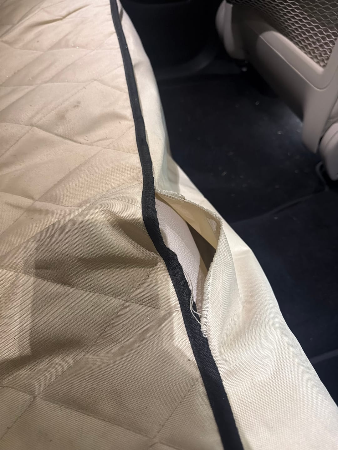 Customer photo review of Rear Seat Cover for Fold Down Seats - No Hammock - Regular