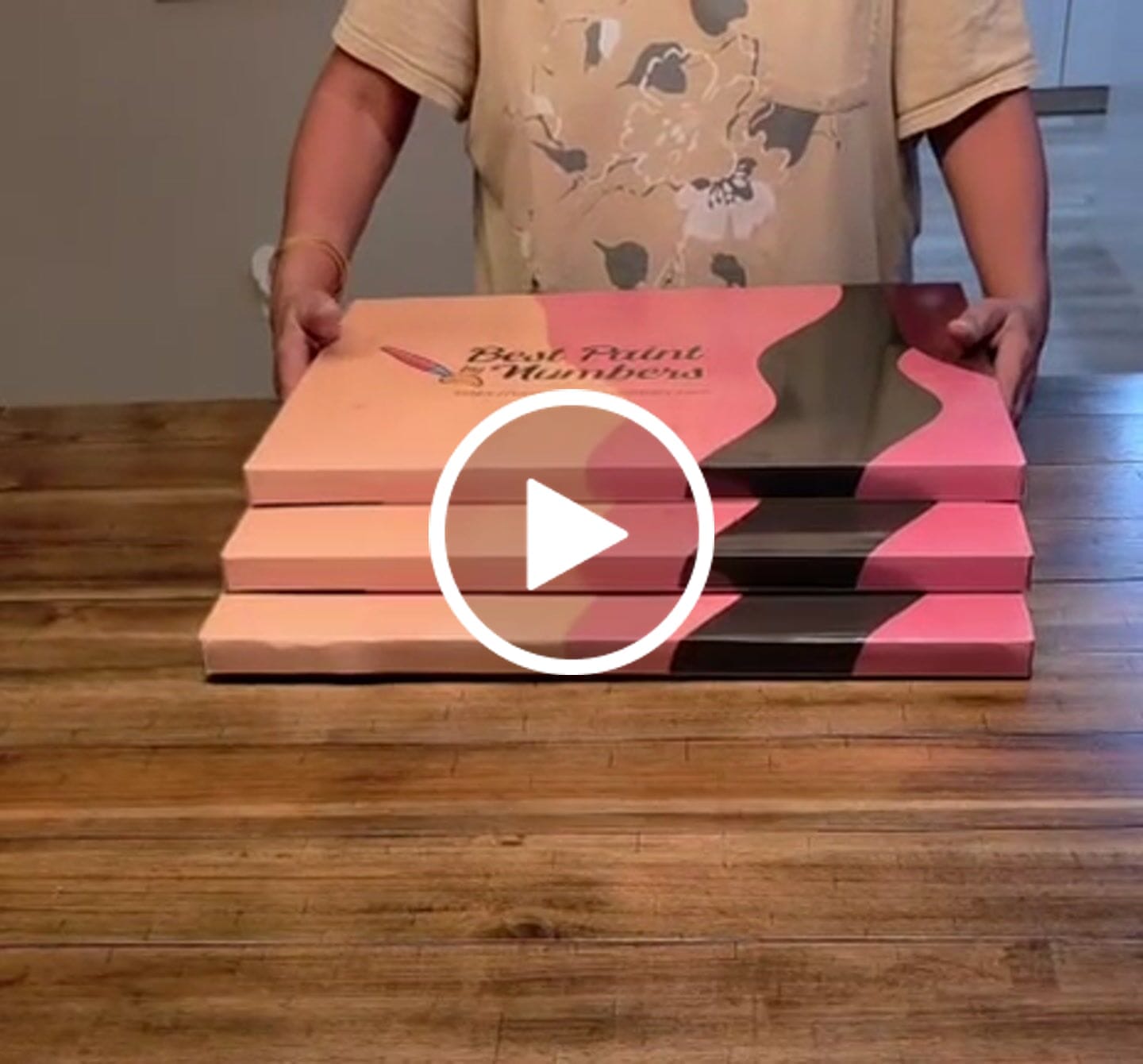 Customer video review of CUSTOM PAINT BY NUMBER KIT