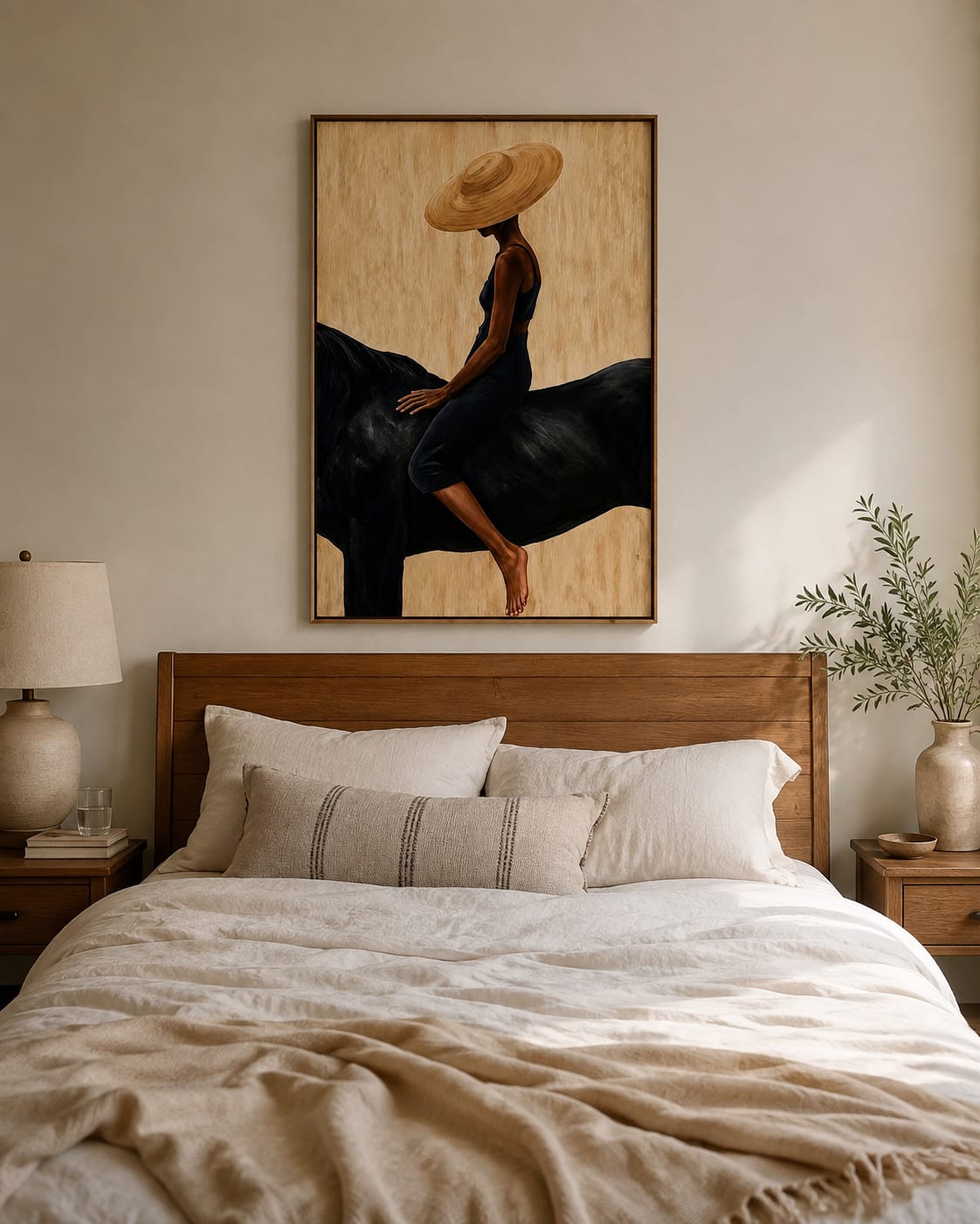 Customer photo review of Golden Shade-Black Horse Painting