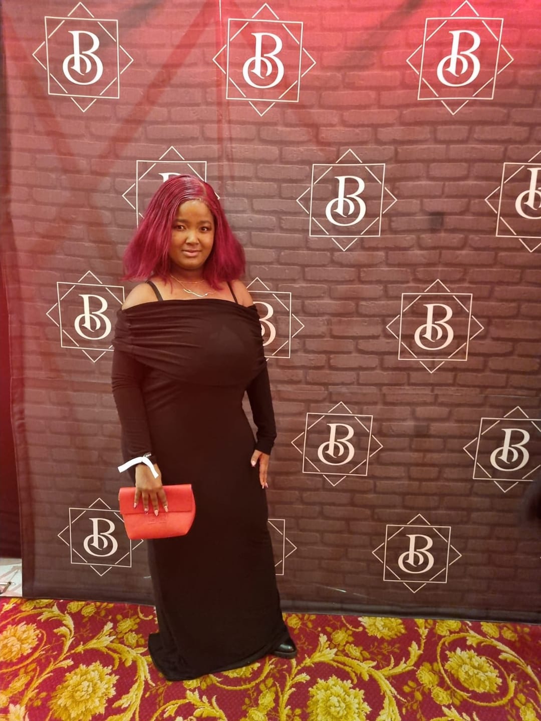Customer photo review of M | Extra Length | Black Bardot Sculpted Dress with Long Sleeves