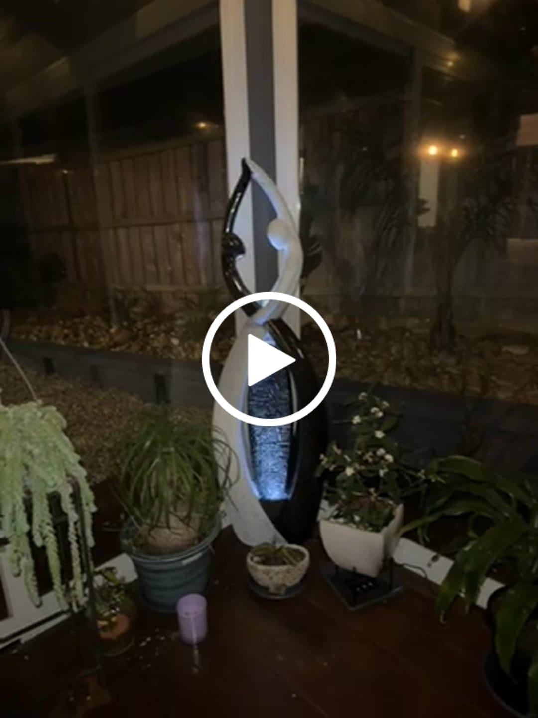 Customer video review of Harmony Dancers Tall Indoor & Outdoor Water Feature - 145cm