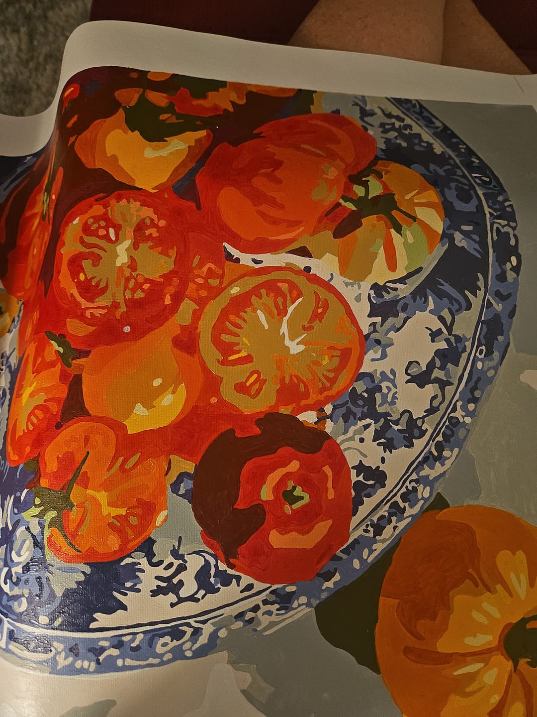 Customer photo review of Summer Plate | Paint by Number