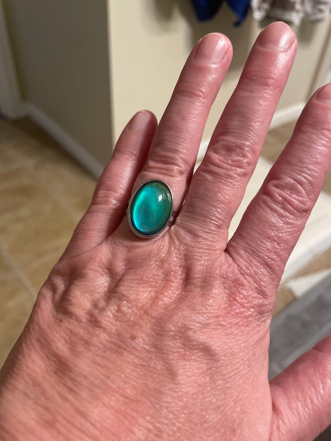 Customer photo review of Oval Mood Ring