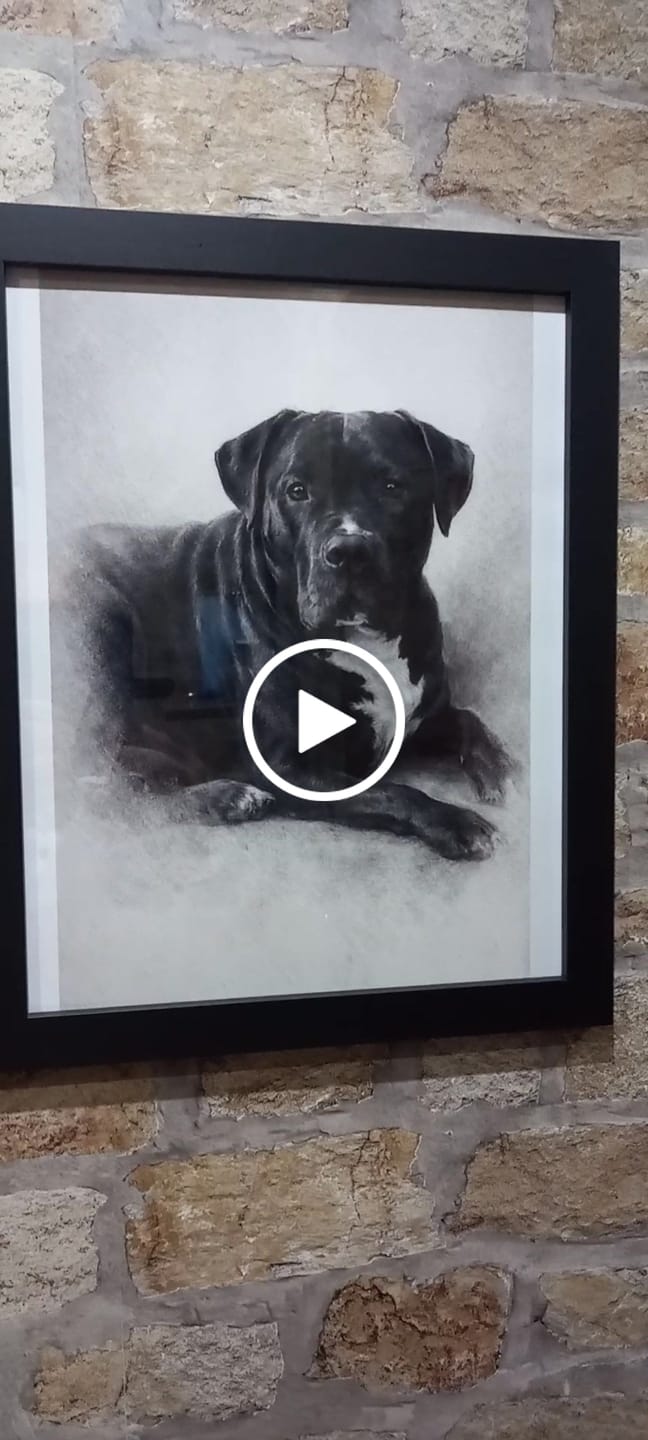 Customer video review of Charcoal - Personalised Poster