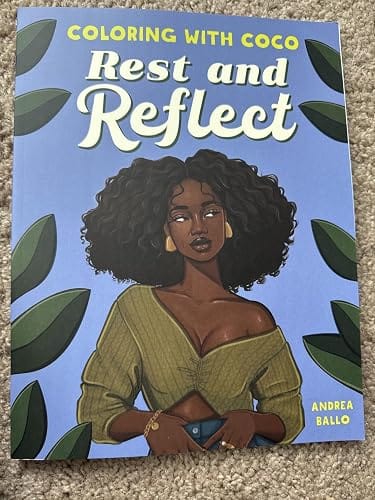 Customer photo review of Rest and Reflect Adult Coloring Book