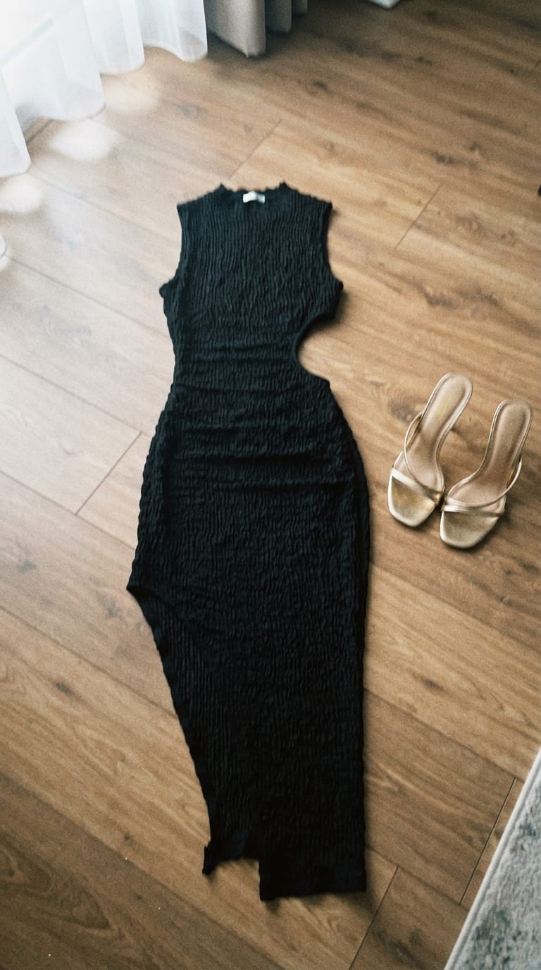 Customer photo review of Artemis Midi Dress - Black