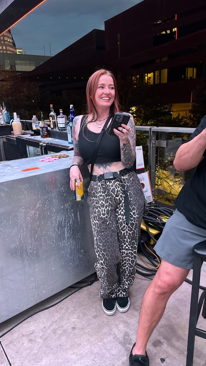 Customer photo review of Gravedigger Carpenter Pant - Leopard