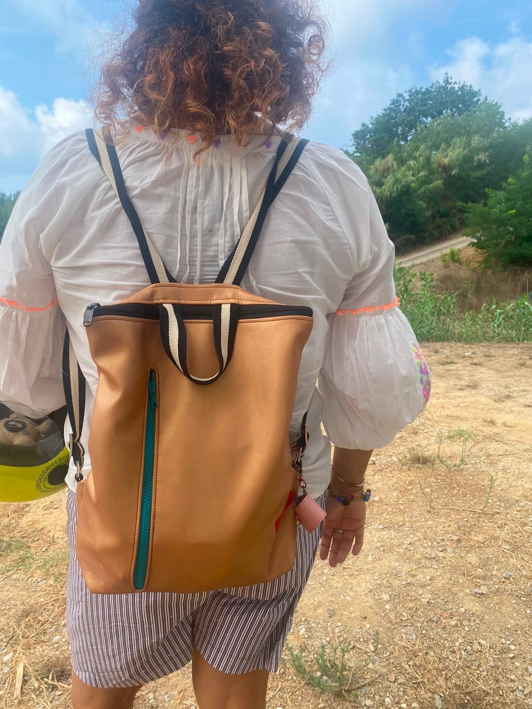 Customer photo review of TETI BACKBAG golded