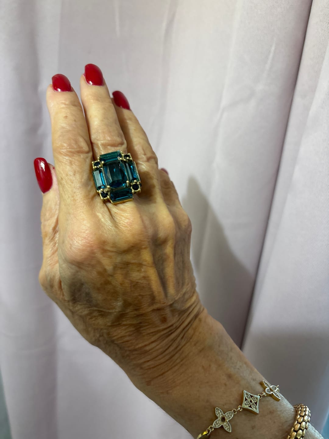 Customer photo review of Midnight Prism Ring