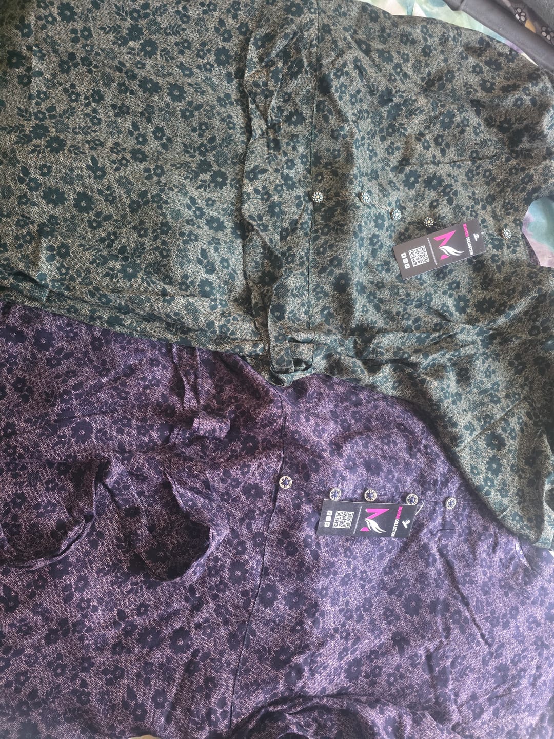Customer photo review of Purple Premium | Printed Linen Long Dress | Women’s Pakistani Wear | Mahham Collection