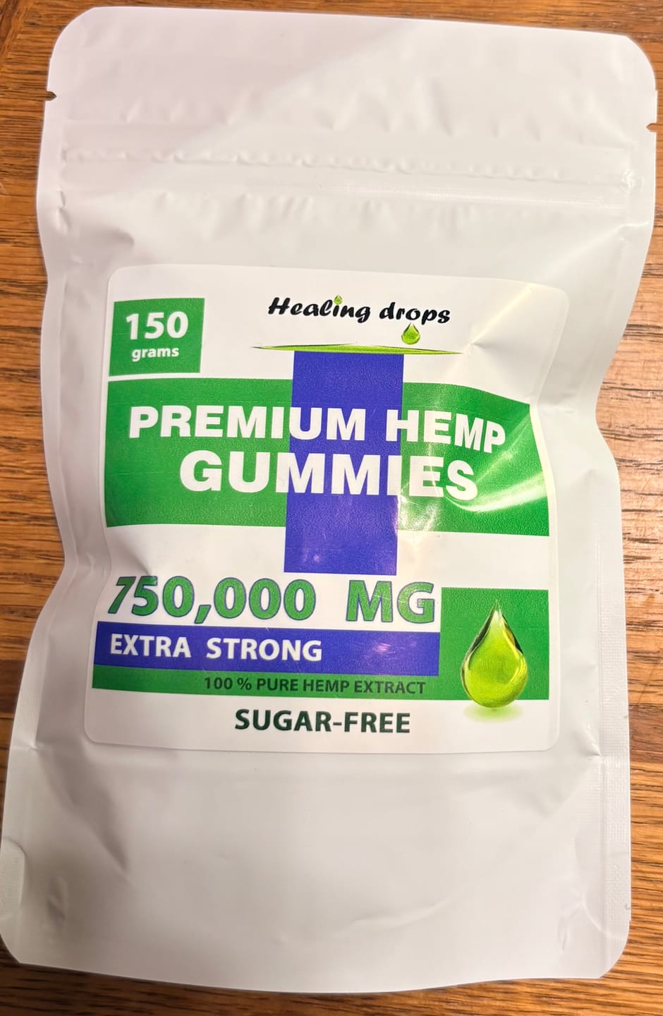 Customer photo review of Hemp Gummy Bears 750,000mg Sugar-Free Premium Organic + Vitamins: C B D E + Omega 3 6 9