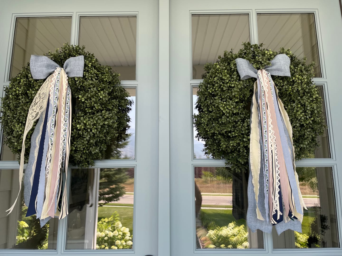 Customer photo review of Haven Estate Boxwood Wreath