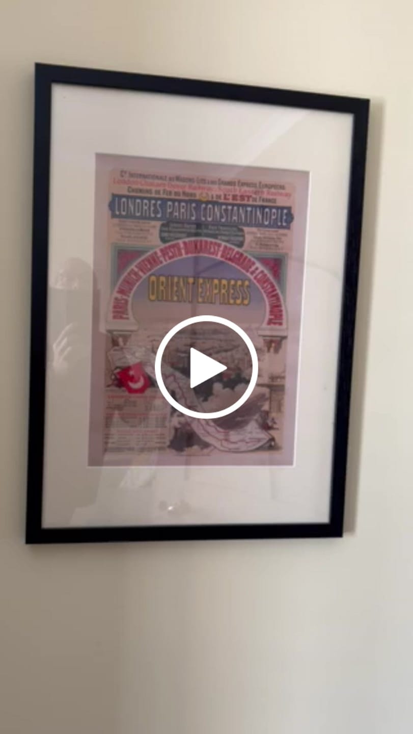 Customer video review of Orient Express Travel Poster: Londres-Paris-Constantinople, 1888