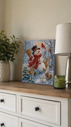 Customer photo review of Personalized 3D Pearl Art DIY Kit - For Home - Holiday Canvas
