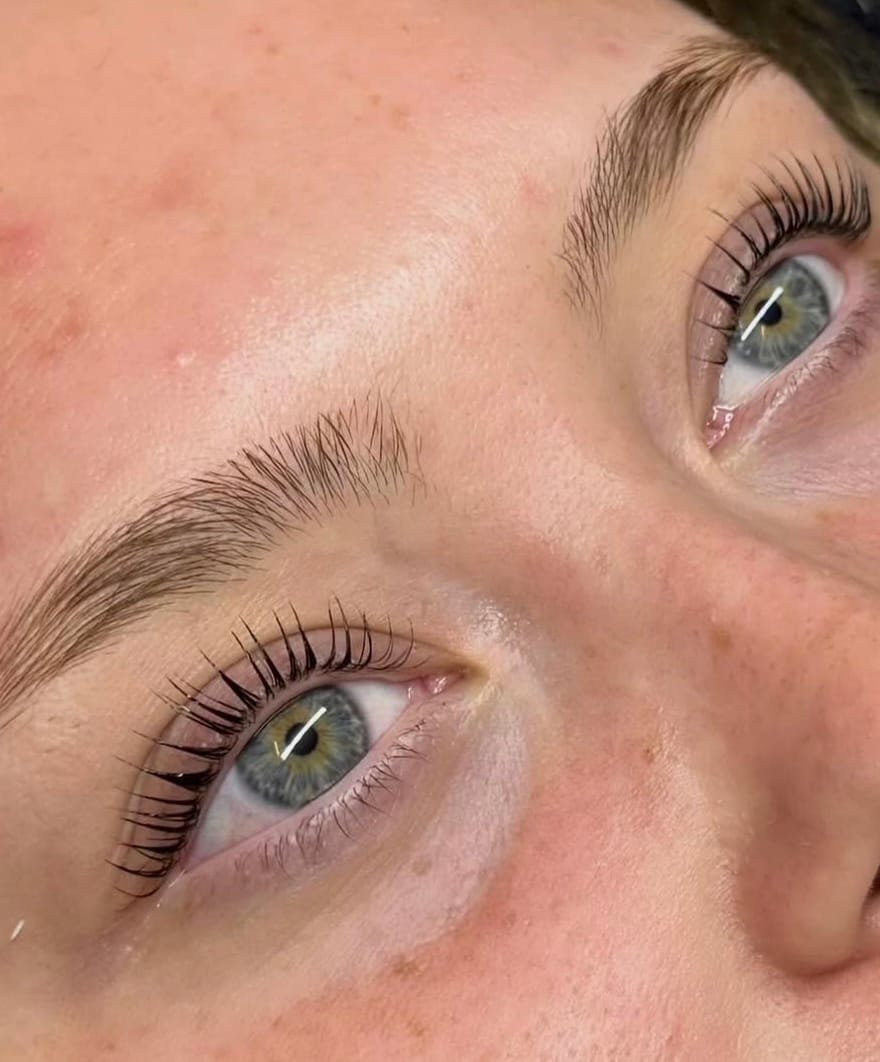 Customer photo review of Pure Care Lash & Brow Lift Pack
