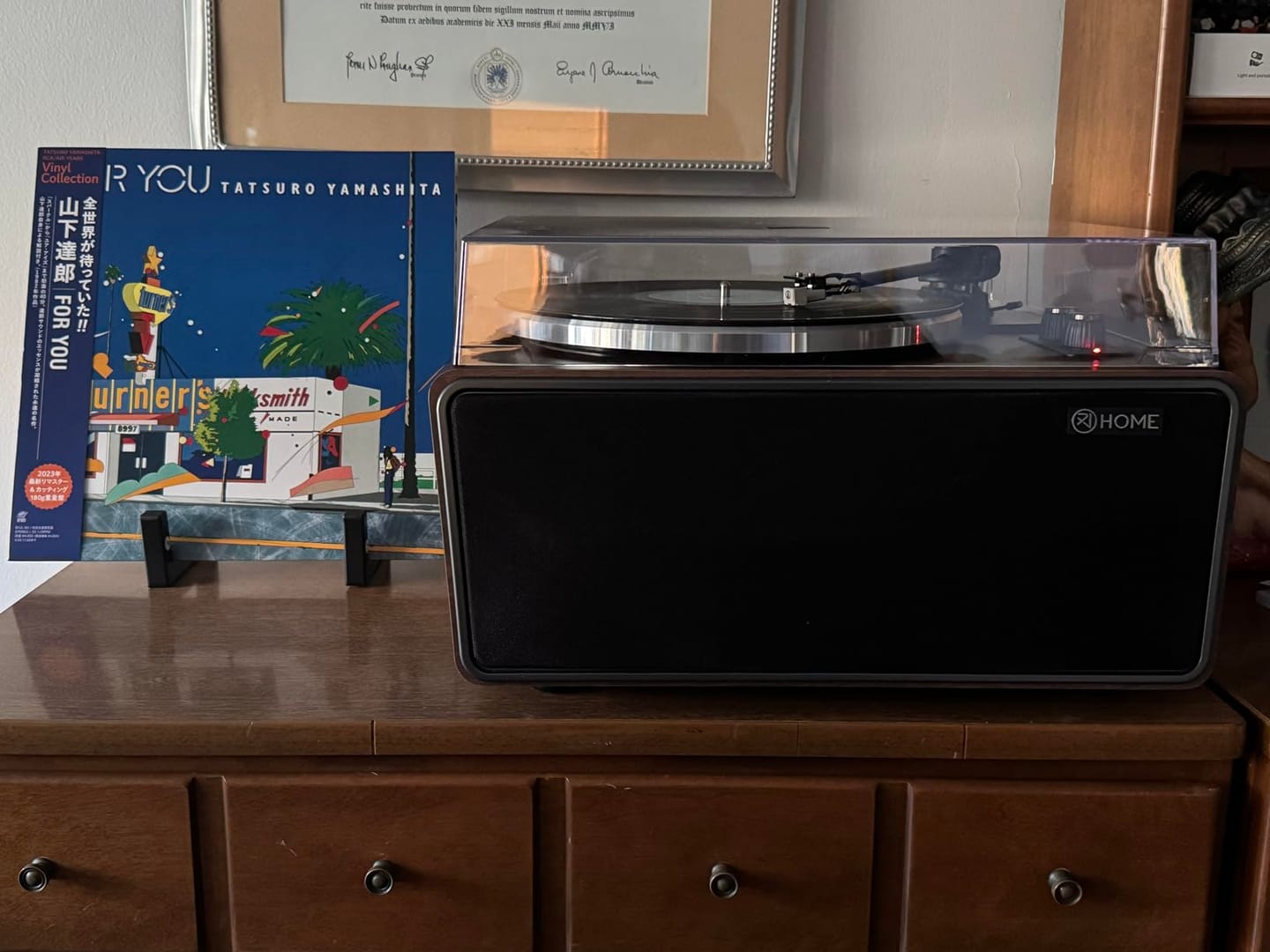 Customer photo review of XJ-H01 All-in-One Vinyl Turntable with Bluetooth & USB Recording