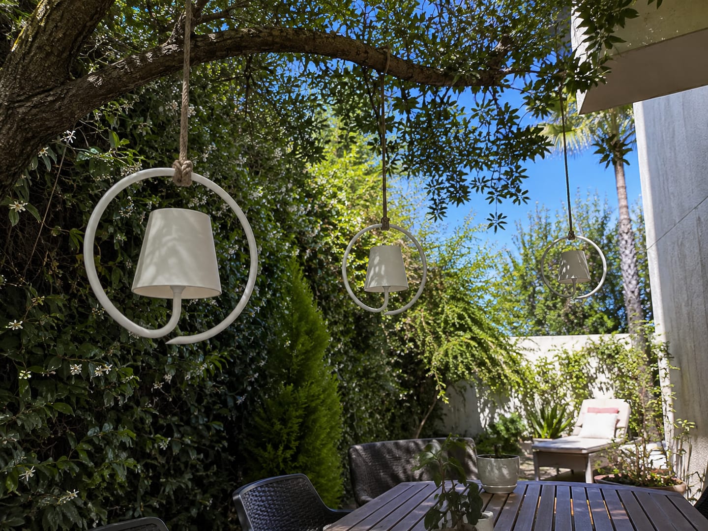 Customer photo review of Outdoor Rechargeable Pendant Light