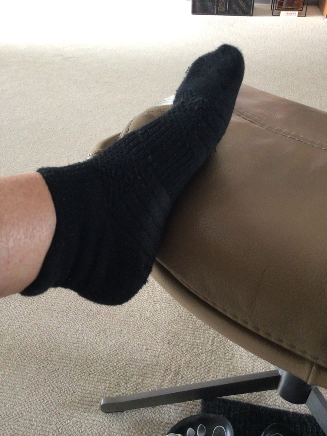 Customer photo review of Ankelstrømper i bambus med kompression