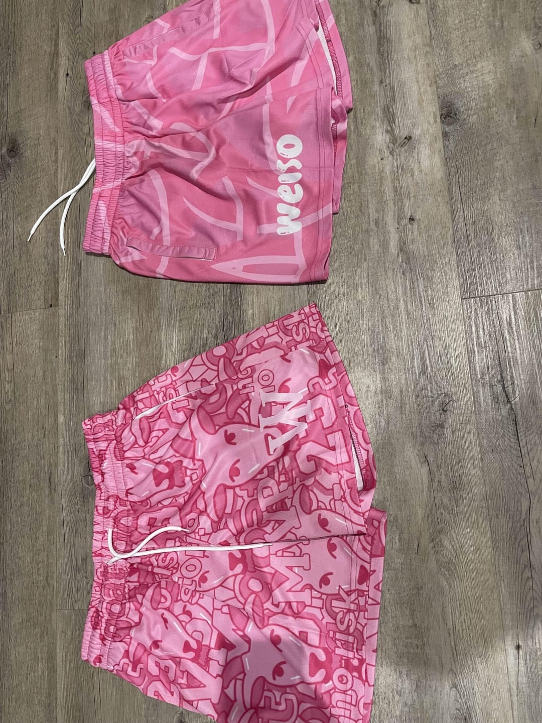 Customer photo review of PINK GOAT SHORTS