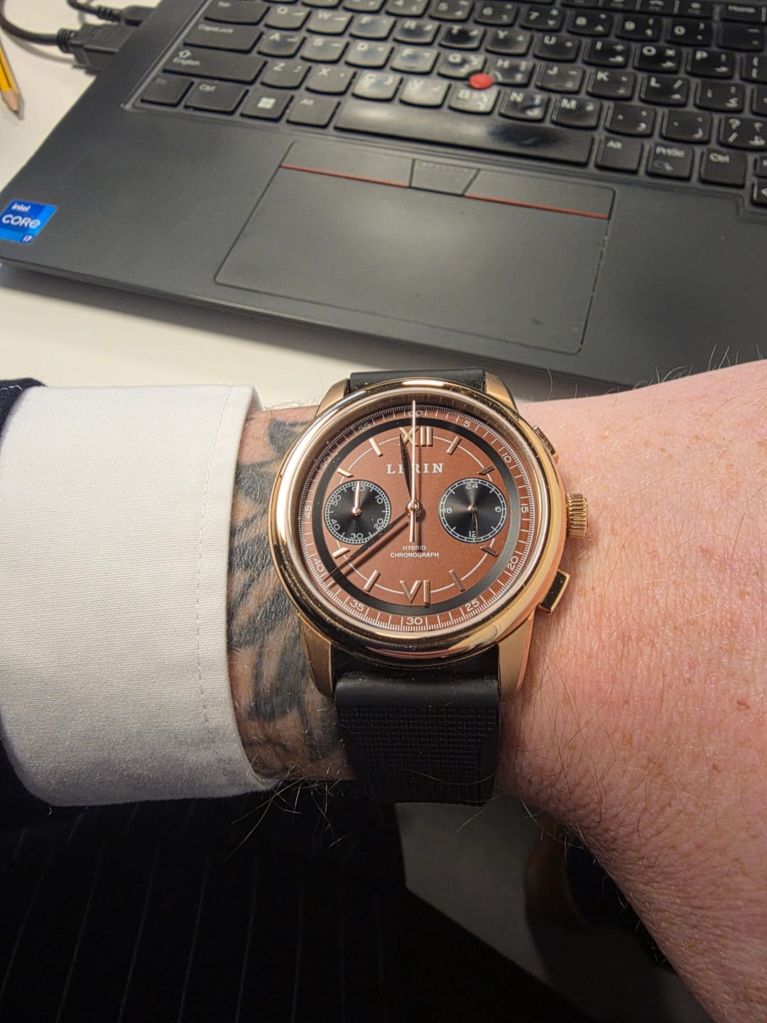 Customer photo review of Hybrid Chronograph Limited Edition - Mocha Brown