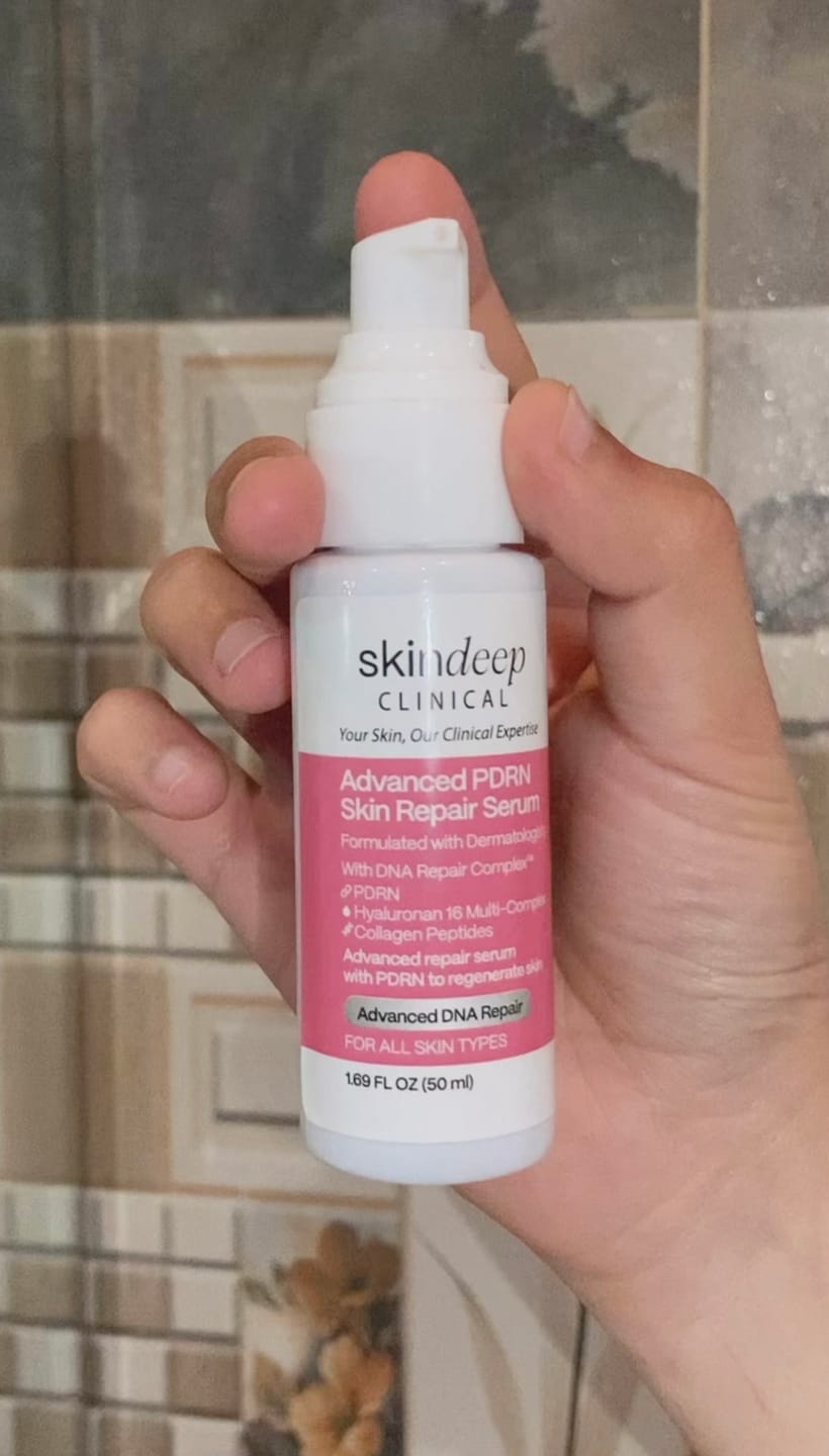 Customer photo review of Advanced PDRN Skin Repair Serum