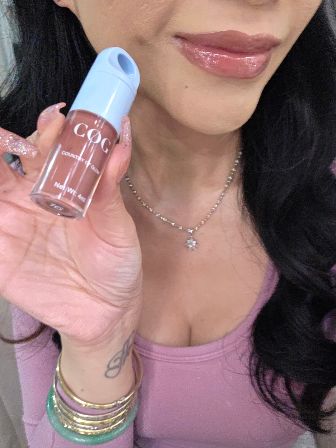 Customer photo review of Lip Glaze