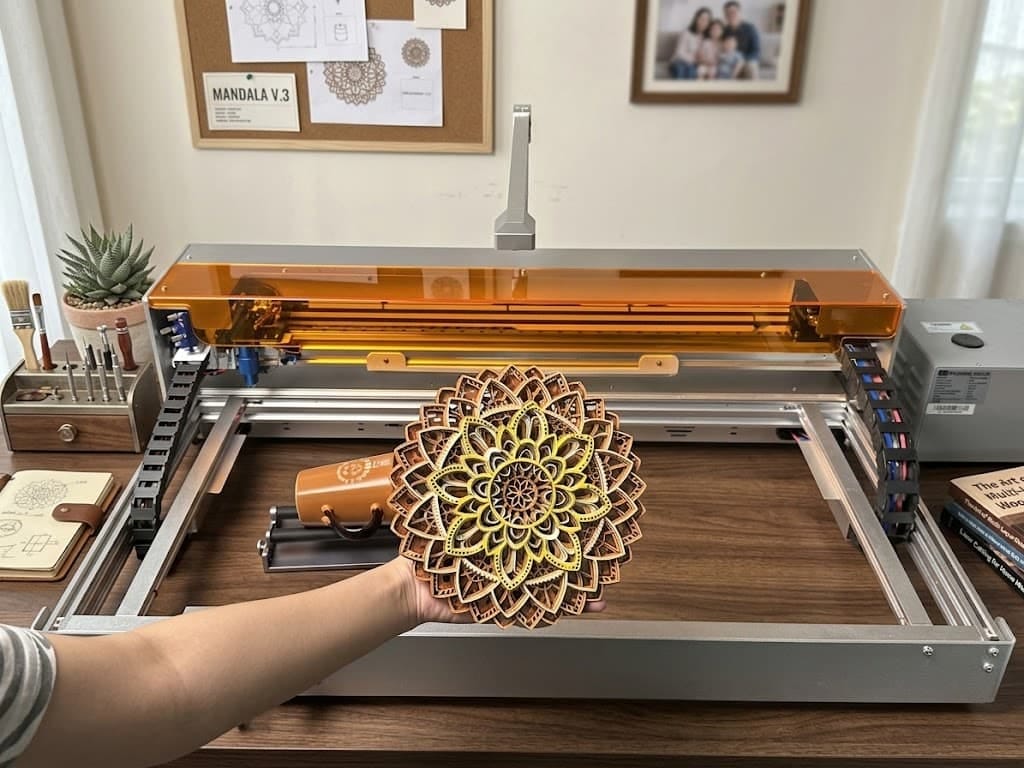 Customer photo review of Carverall C1 40W CO2 Laser Engraving Machine | Large Work Area 620x350mm