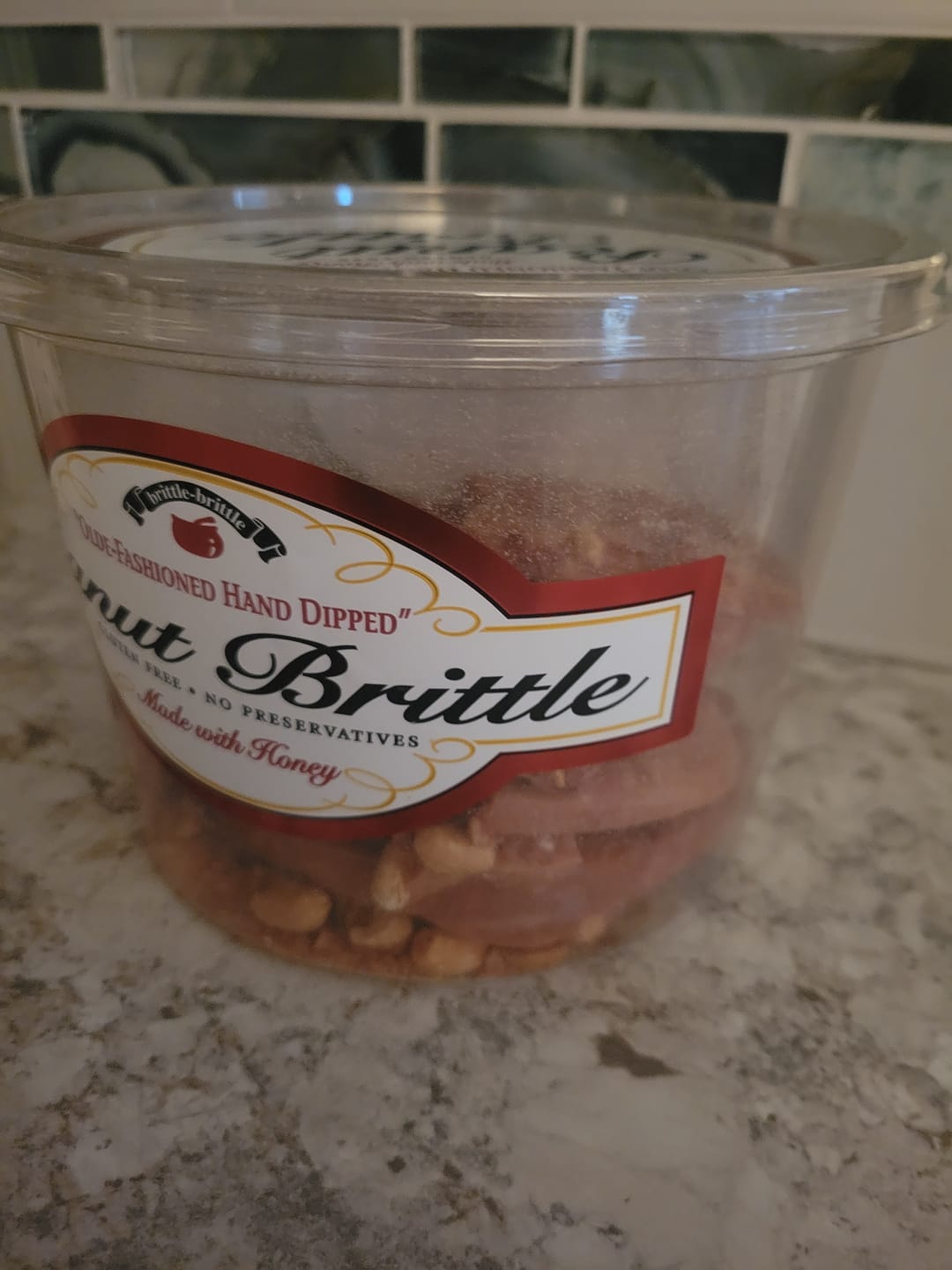 Customer photo review of Gourmet Peanut Brittle