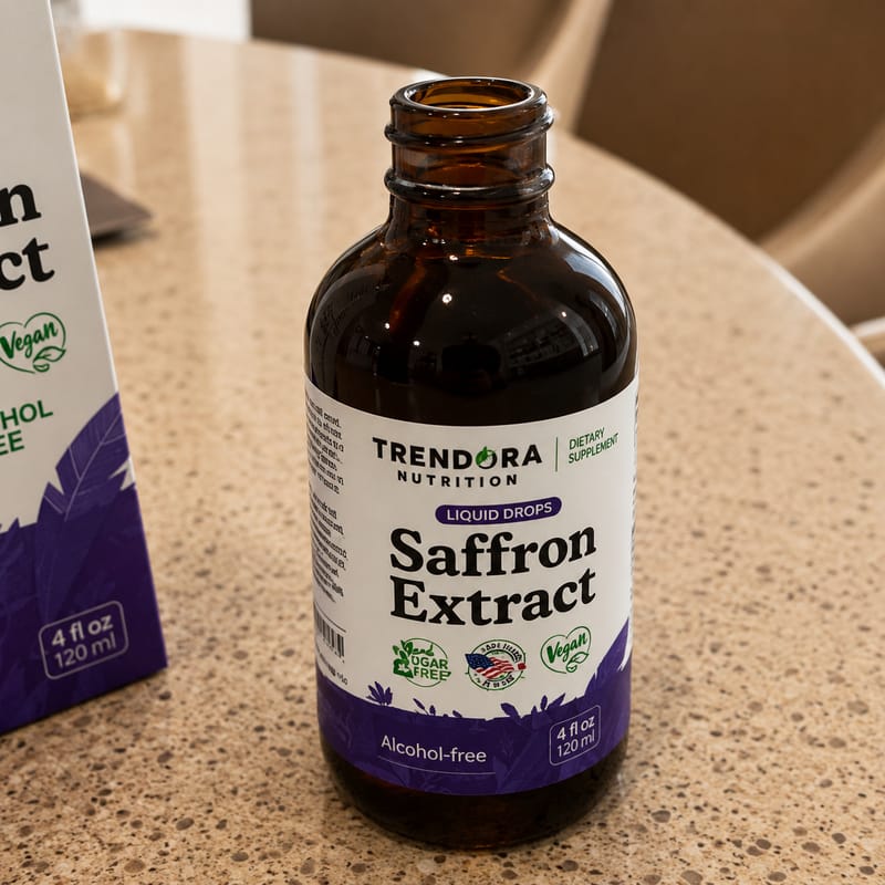 Customer photo review of Trendora Nutrition Saffron Extract Liquid Drops