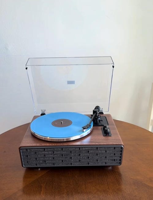Customer photo review of XJ-H02 All-in-One Bluetooth Vinyl Turntable with Stereo Speakers