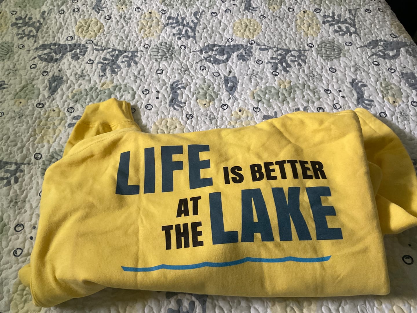 Customer photo review of Lake Custom Hooded Sweatshirt