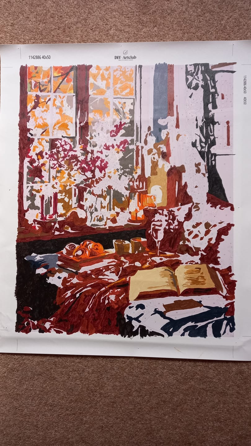 Customer photo review of Cozy evening | Paint by Number
