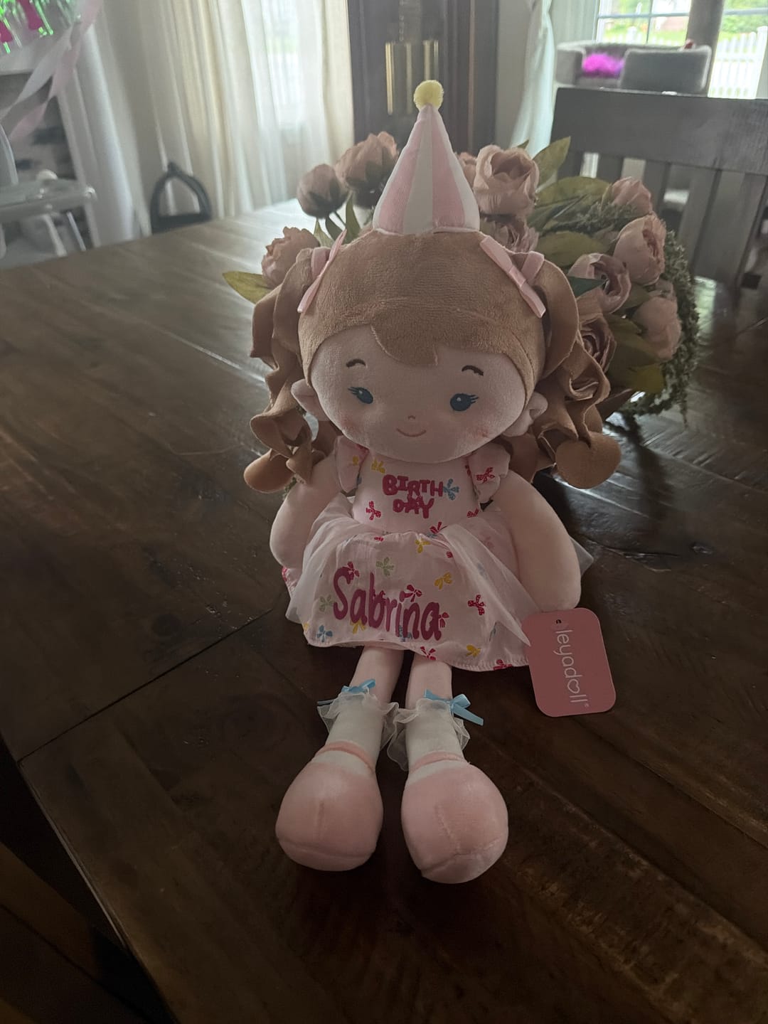 Customer photo review of Leyadoll Soft Plush Personalized Leya Doll, My First Baby Doll