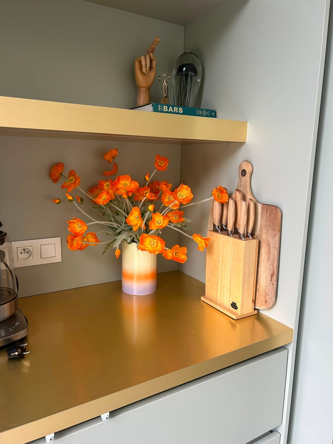 Customer photo review of Zijden Klaprozen - Licht oranje