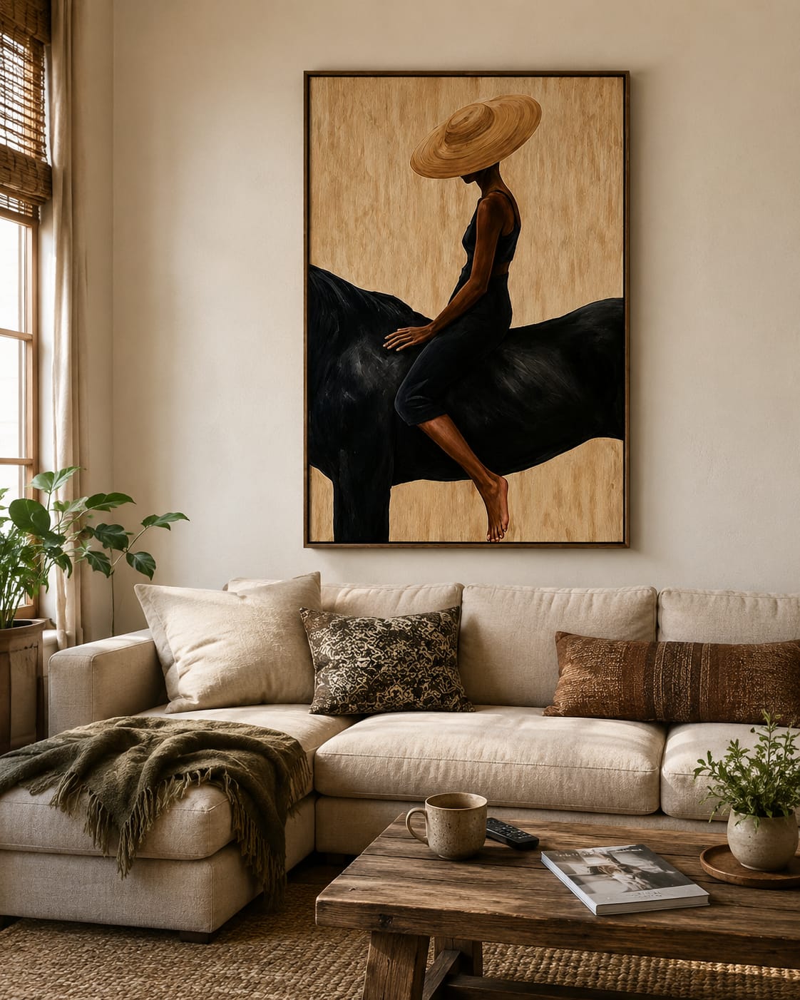 Customer photo review of Golden Shade-Black Horse Painting