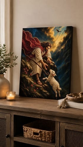 Customer photo review of Personalized 3D Pearl Art DIY Kit - For Home - Holiday Canvas