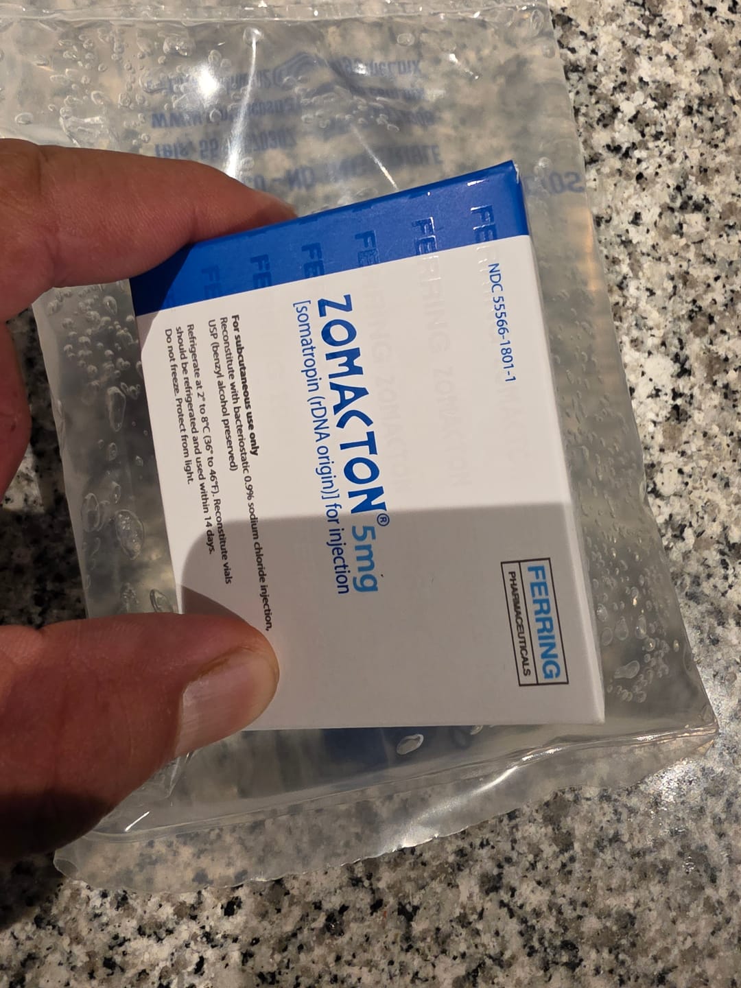 Customer photo review of ZOMACTON | Hormona de crecimiento (Somatropina) 15ui