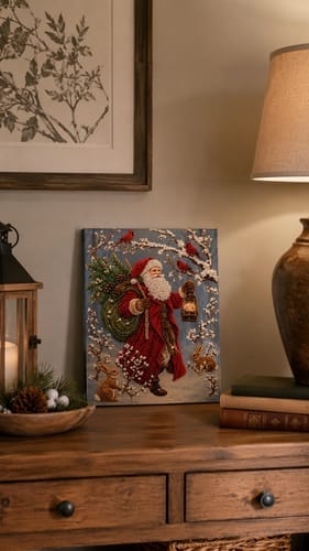 Customer photo review of Personalized 3D Pearl Art DIY Kit - For Home - Holiday Canvas