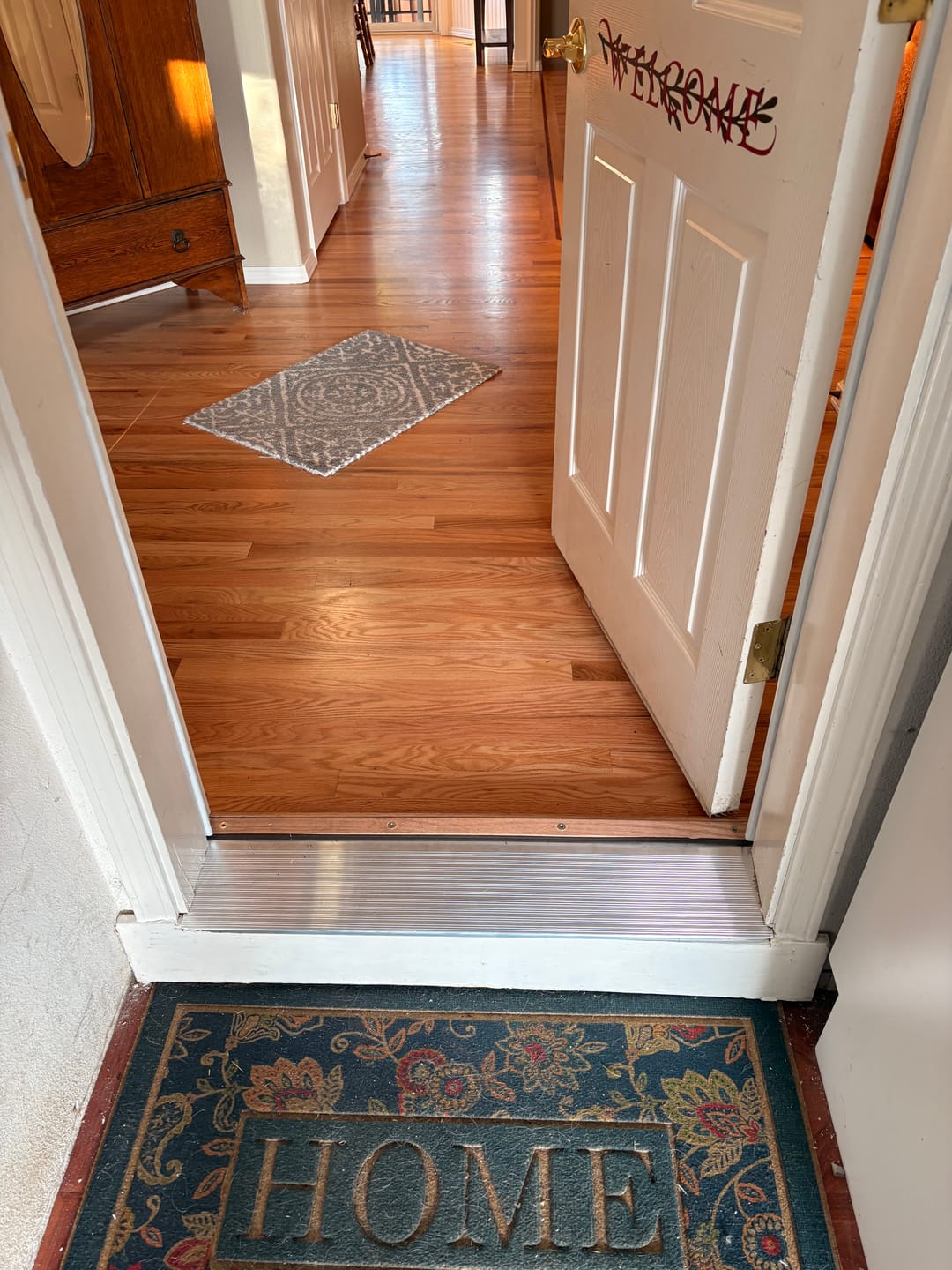 Customer photo review of 32" x 8" Inswing Threshold