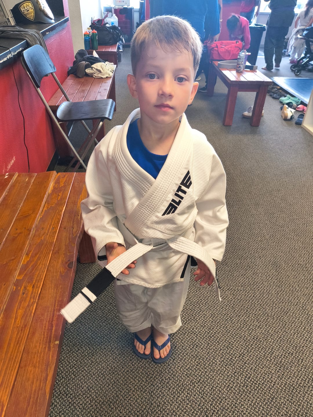 Customer photo review of Core White Brazilian Jiu Jitsu Kids BJJ Gi