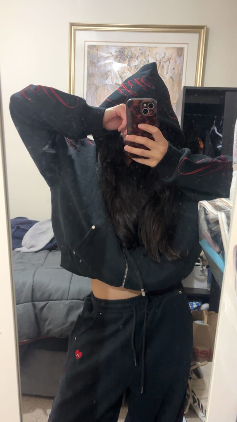 Customer photo review of Aelfric Eden Boxy Embroidery Hoodie Sets