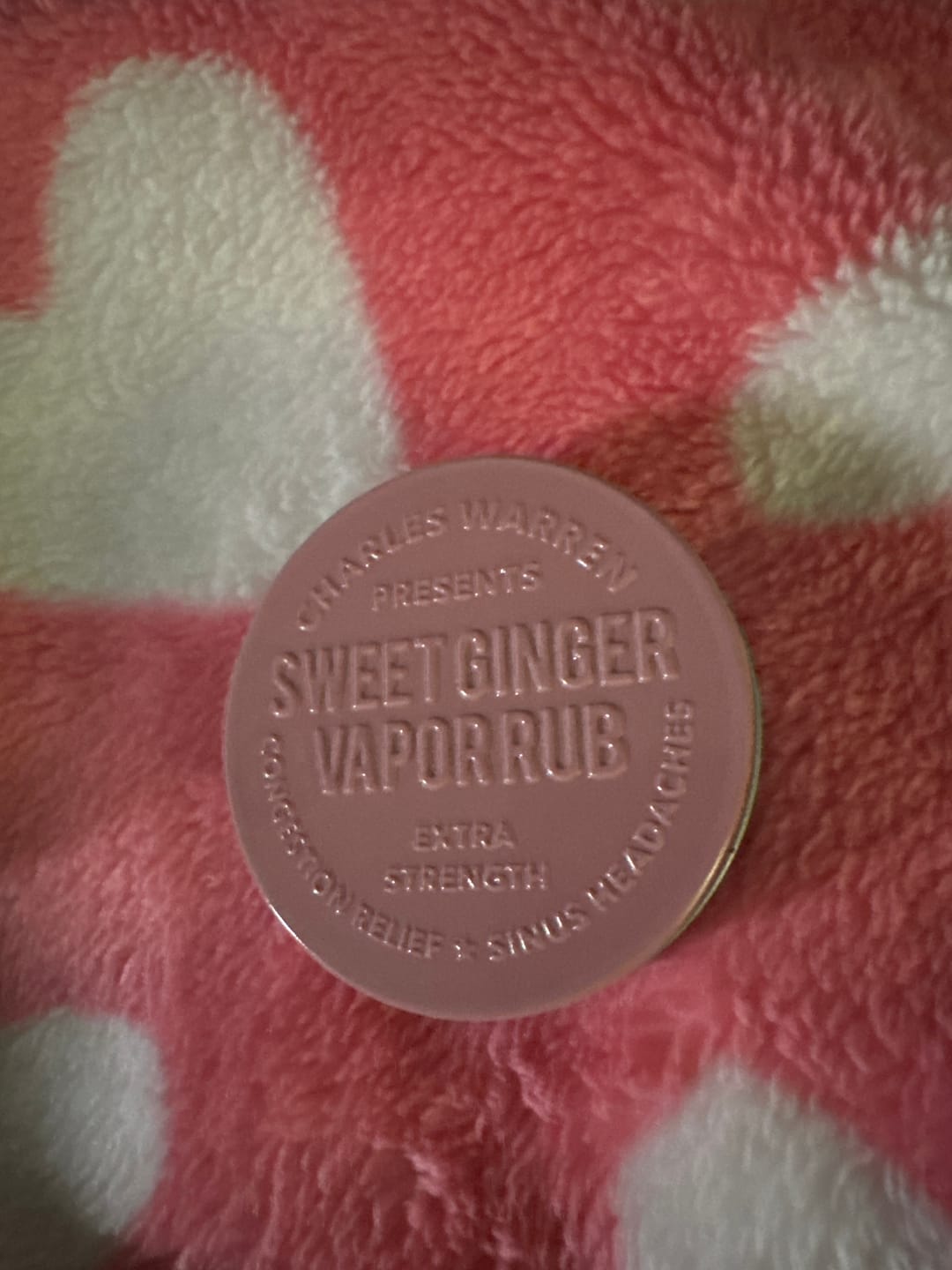 Customer photo review of Extra Strength Sweet Ginger Vapor Rub [Compact]