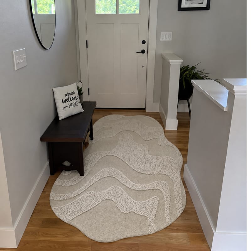 Customer photo review of Akira Organic Shaped Rug