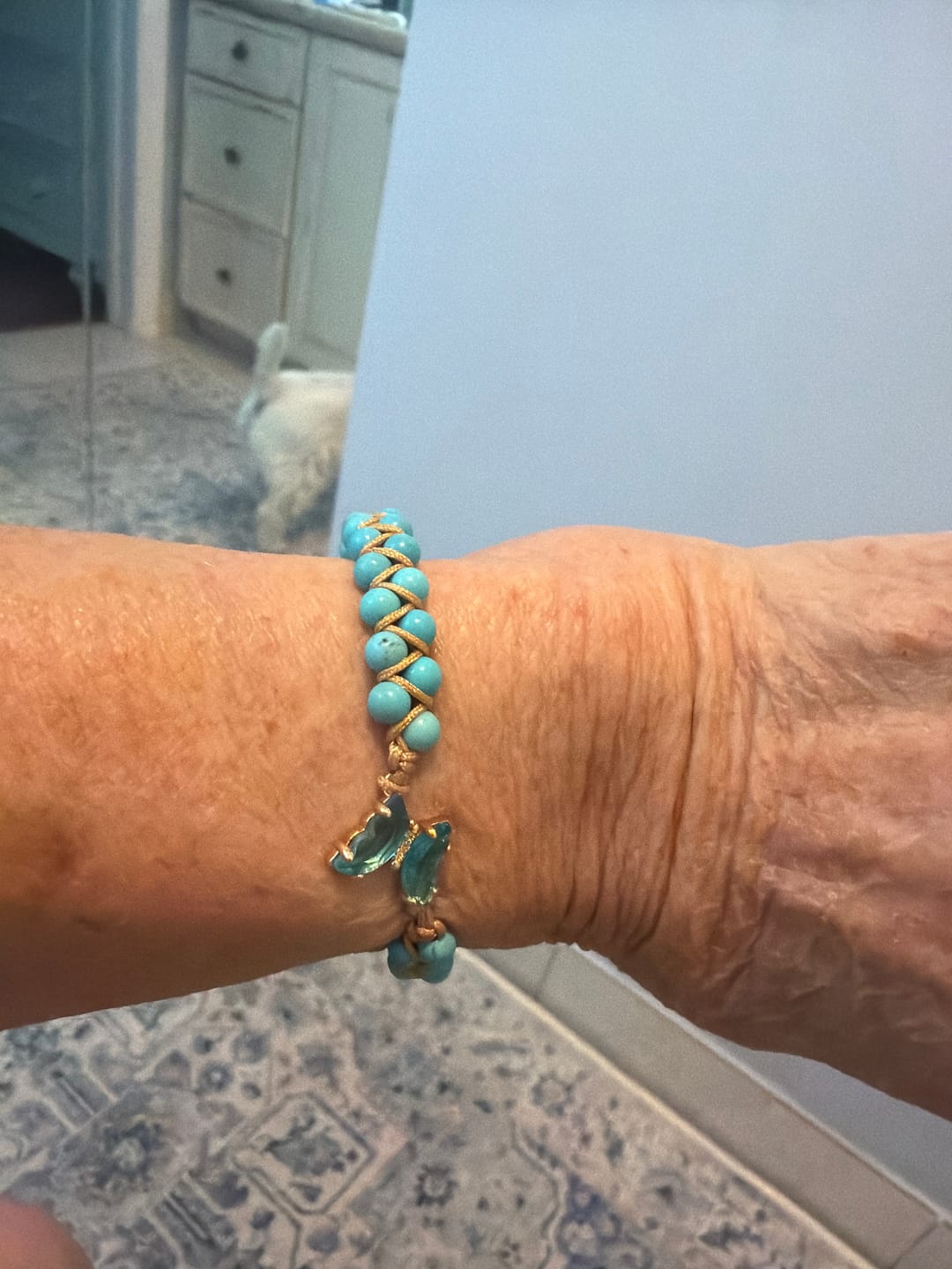 Customer photo review of Luminous Wings Crystal Bracelet