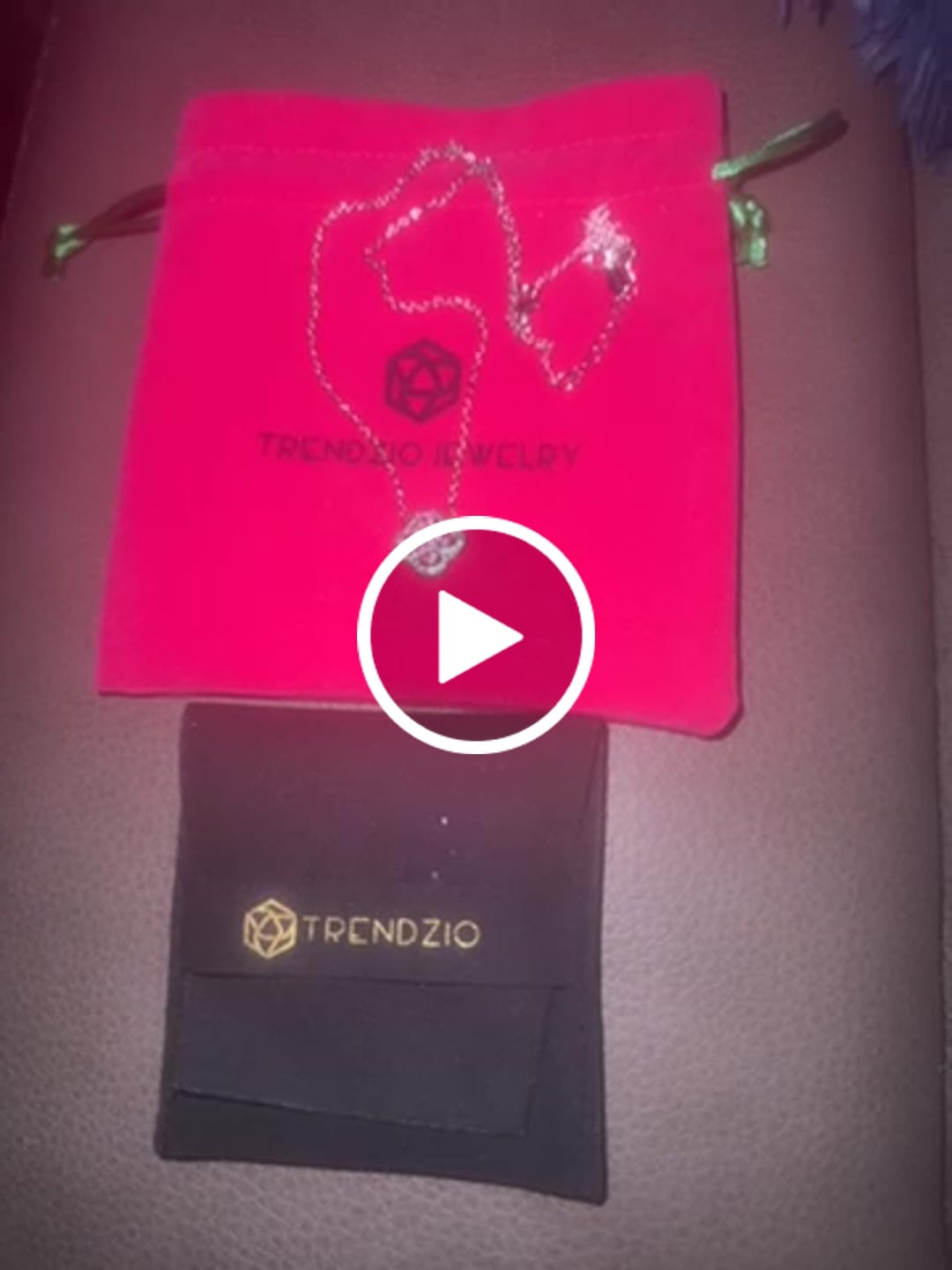 Customer video review of Kaitlin Clover Pink and Green CZ Necklace